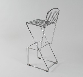 Barová drátěná židle
