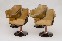 CHROMCRAFT - Set 4 otočných židlí